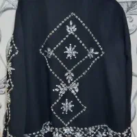 کت مشکی نگین کار شده