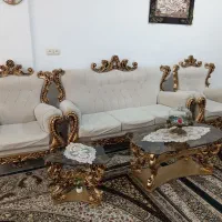 مبل راحتی ۷نفره  ویک میز،۲عدد جلومبلی