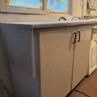 شلف کابینت دو درب بدنه فلزی در ام دی ‌اف