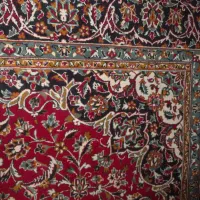 یک جفت قالی ۶متری قرمزرنگ تمام نخ شسته شده