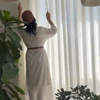 کلی پرده ار.زون حریر ساده درجه یک .متری ۱۹۵ ت