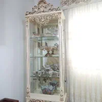 بوفه سفید منبت کاری شده