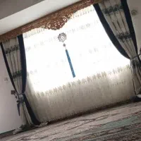 دوعددوالان پرده سفیدسرمه ای