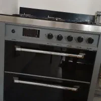 گاز ۵ شعله صفحه شیشه ای فلش خور تایمر دار