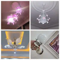 ۴ عدد لوستر و دیوار کوب