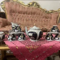 سرویس چایخوری لیلی مجنون طلا کوب اصل آلمان
