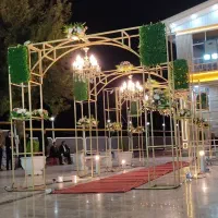 ورودی و نورپردازی عروس و داماد