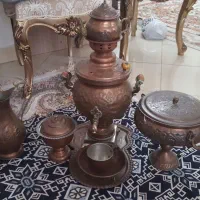 سماور قوری قندان سینی سماور پارچ آجیل خوری