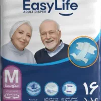 پوشک بزرگسال ایزی لایف سایز متوسط ۱۶ عددی