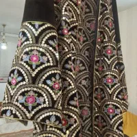 مانتو مزونی باسنگدوزی بسیار درخشان