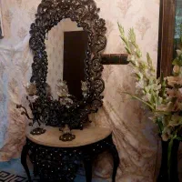 کنسول آیینه شمعدان برنز