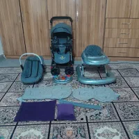 ست کالسکه با تشک وبالشتک