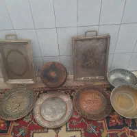 سینی و دیوار کوب و قابلمه قدیمی