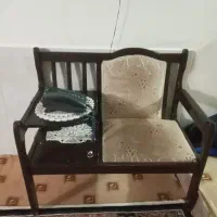 میز تلفن چوبی