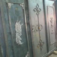 سنگین در درب آهن آهنی حیاط حیاطی الات