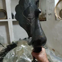 وسایل علامت یه جفت طاووس نقره کوب