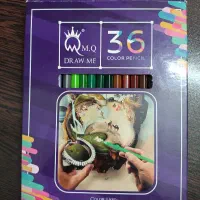 مداد رنگی 36 MQ با جعبه درحد نو