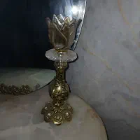 آیینه و شمع دان با سنگ مرمر