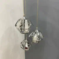 لوستر سه شاخه استیل