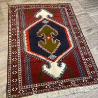 عشایری سه متری گل ابریشم با رنگرزی گیاهی