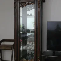 بوفه و ساعت ایستاده  چوب مرغوب