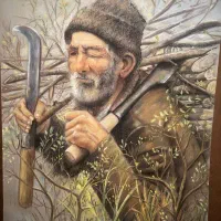 تابلو نقاشی کاردست پاستل گچی روکش شیشه با قاب