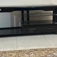 میز تلویزیون شیشه ای سالم