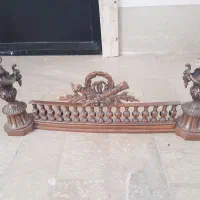 گارد جلو شومینه قدیمی مسی