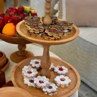 ظرف چوبی دو طبقه