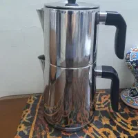 کتری قوری استیل کفه چدن فالز اصل ترکیه در حد نو