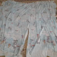 پرده اتاق کودک۲×۲ وروپشتی ۶عددوروبالشتی۴عدد