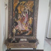 قاب وکنسول بدون آینه وبوفه چوب راش برنزکاری