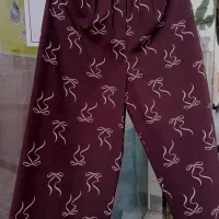 شلوار شکلاتی پاپییونی