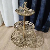 جا میوه سه طبقه برنز