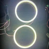 حلقه LED اتومبیل سفید ۹ سانت