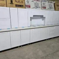 کابینت آماده صحفه شرکتی درب مربع ایی طرح