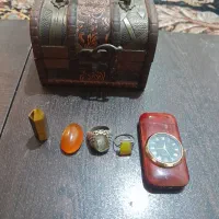 انگشتر نقره و سنگ اصل و هبهاب مرجان