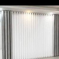 پرده ی سفید ،نو ، شاین همراه با آستر و مخمل