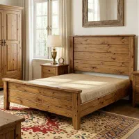 تخت خواب سرویس چوبی