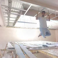 اجرای کناف  سقف کاذب و لاین نوری