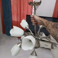 لوستر استیل سالم 10شاخه