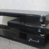میز تلویزیون سه طبقه شیشه ای