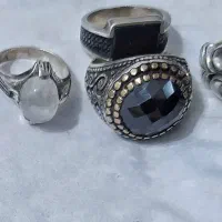 هشت عدد انگشتر نقره