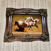 تابلو فرش اسب