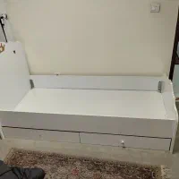 دو عدد تختخواب نوجوان MDF همراه با تشک نو