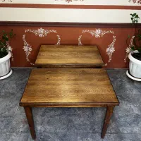 میز چوبی جلو مبلی