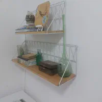 شلف چوبی/فلزی بسته ۲ عددی