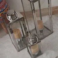 فانوس سه تایی همراه شمع