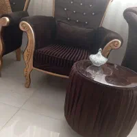 مبل تک نفره با جلو مبلی و ...