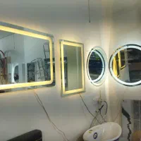 آینه بک لایت چراغ دار سندبلاست سرویس آینه باکس LED